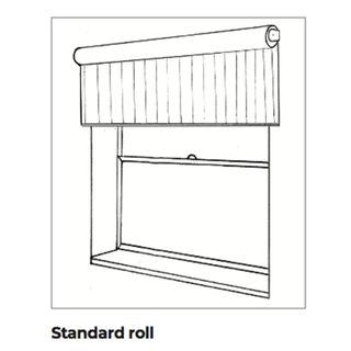 how to measure for roller blinds standard roll