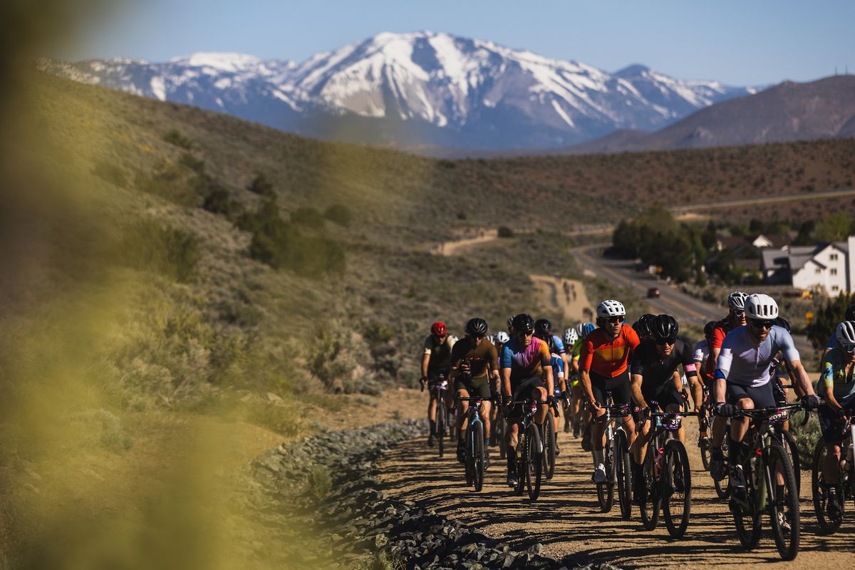 Riders on the 69-mile Stetina's Paydirt course