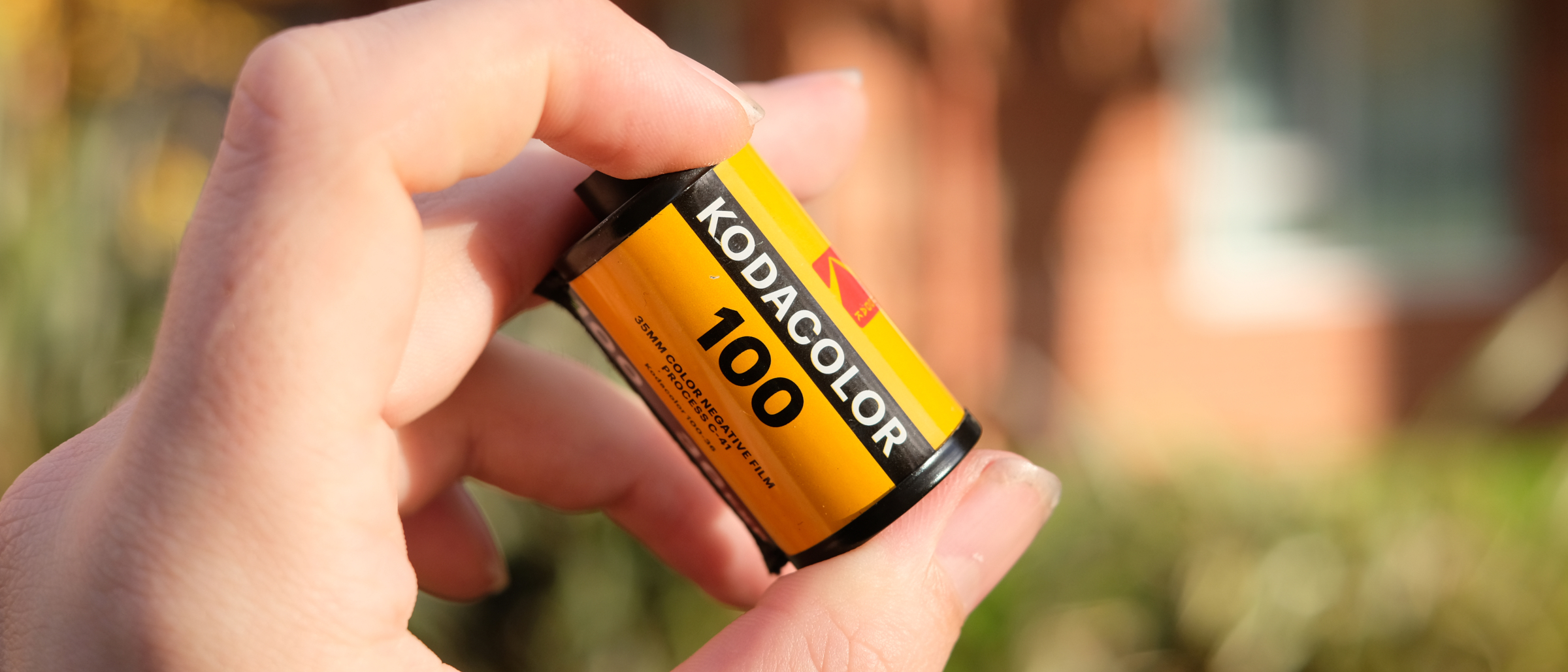 Photograph of Kodak Kodacolor 100 film canister