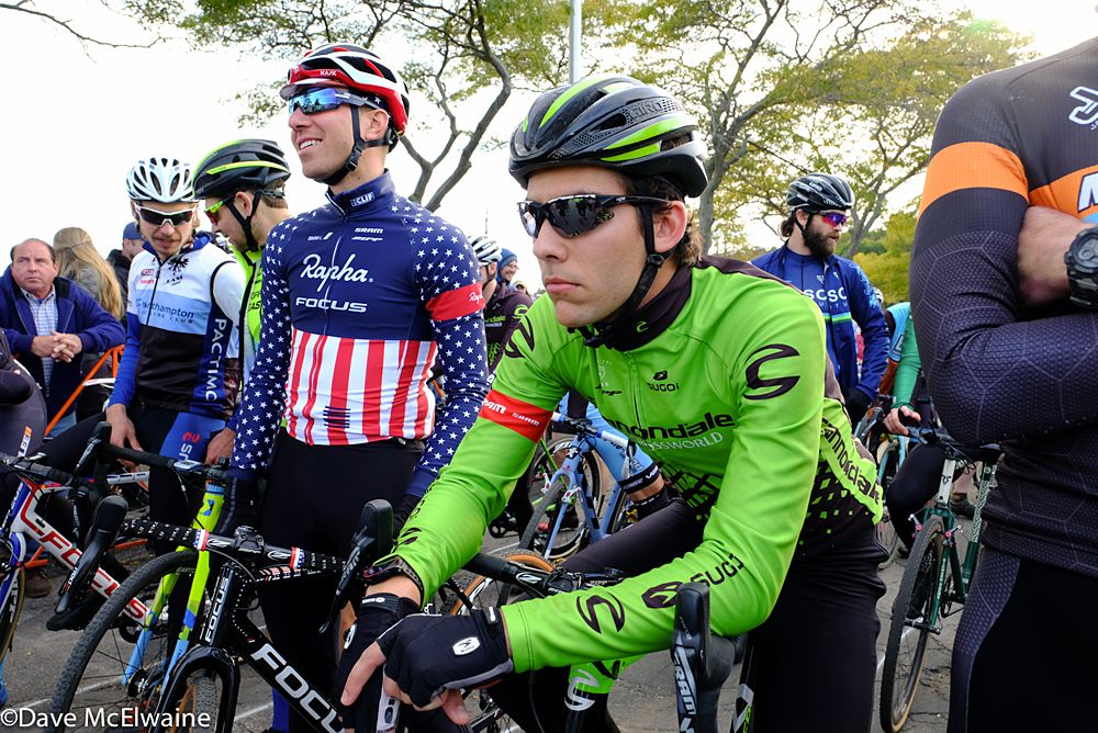 Curtis White (Cannondale) on the front row with Jeremy Powers
