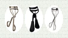 collage of three of the best eyelash curlers