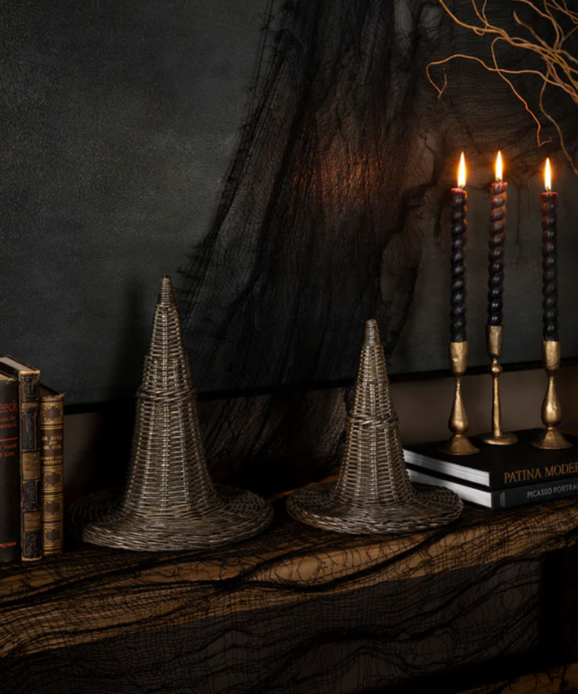 Witches hat halloween decorations