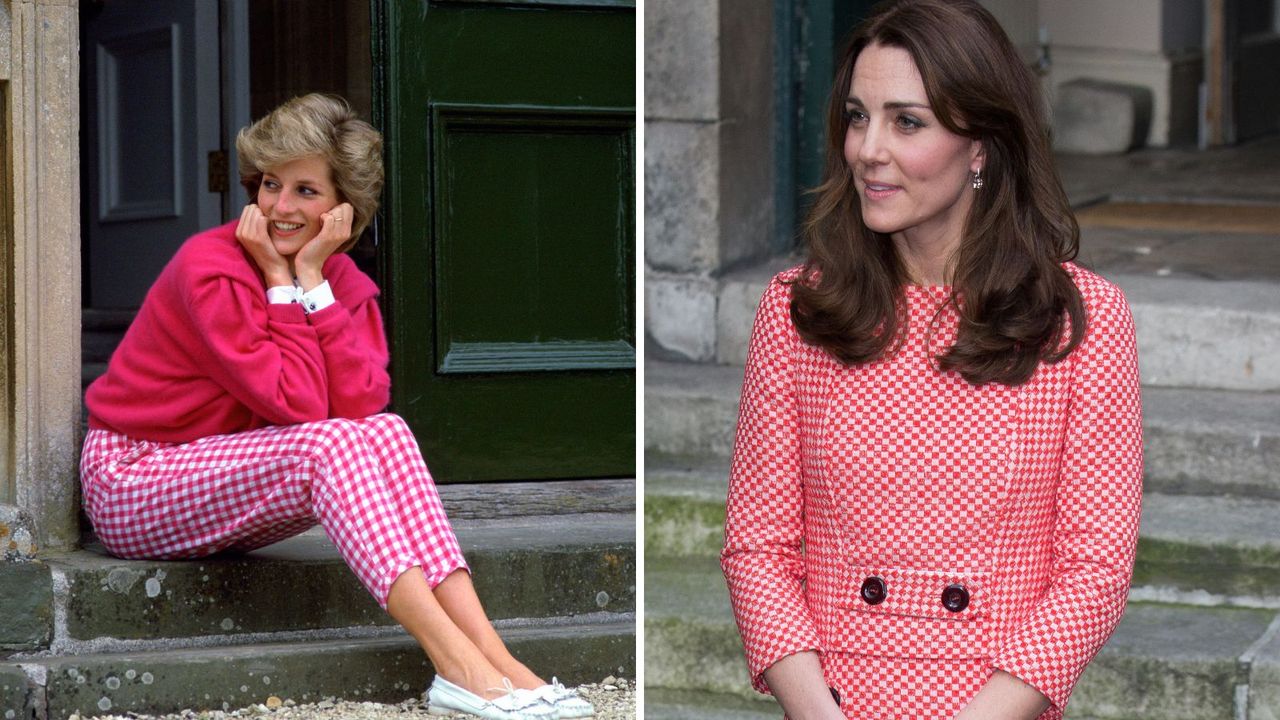 Gingham was a favorite of the late Princess Diana, and worn frequently by Kate Middleton