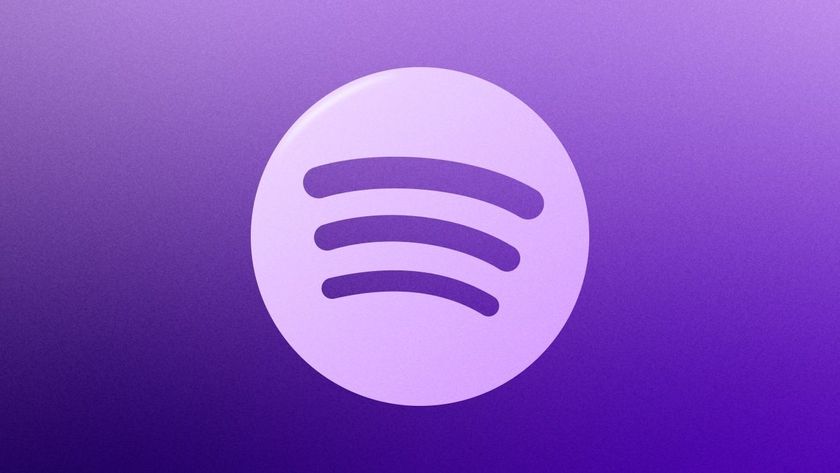 Spotify's logo in purple.