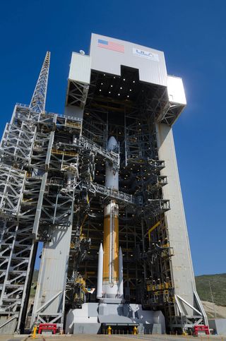 Delta 4 Rocket with NROL-25 Satellite in Sunlight