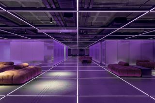brazilian cinema design in purple colours