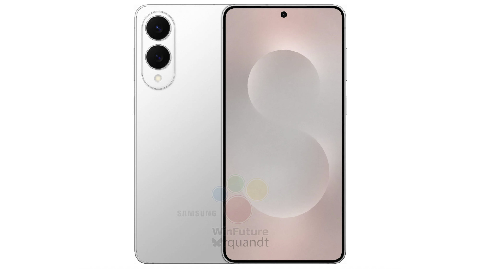 A leaked image of the Samsung Galaxy S25 Edge