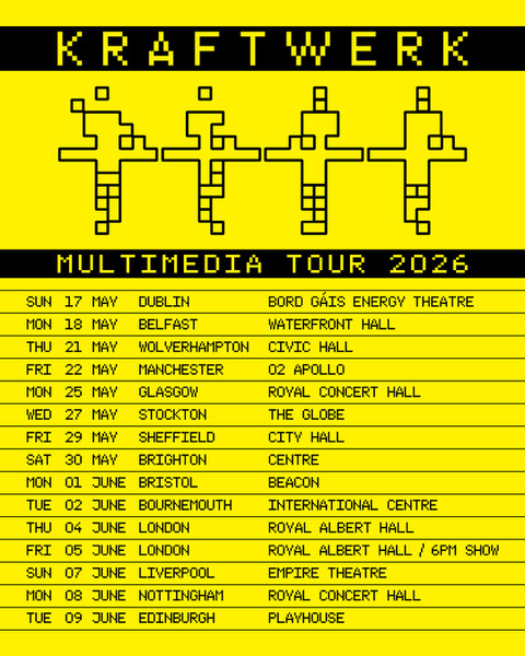 Kraftwerk 2026 live poster