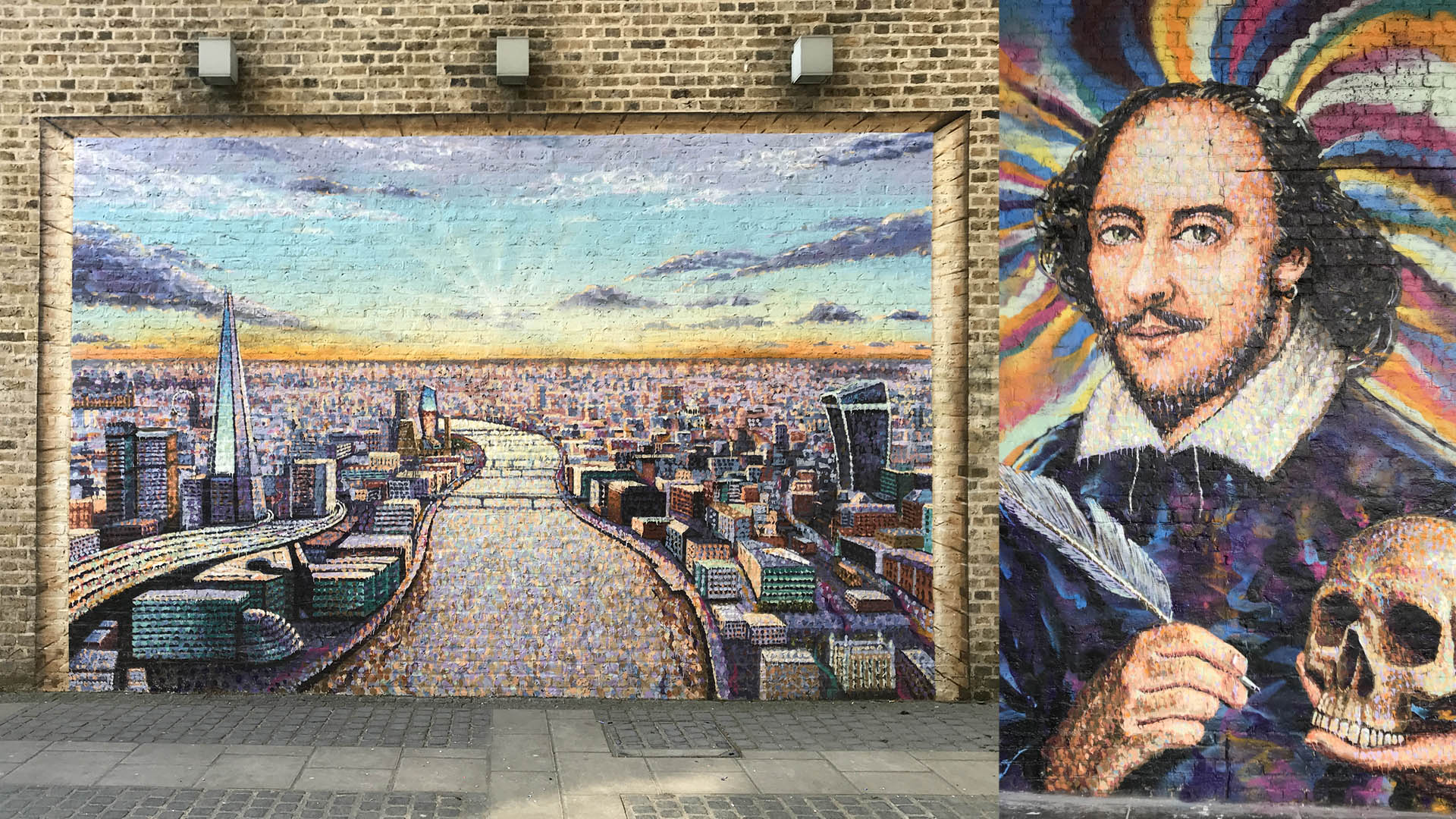 A photo of Bankside street art.