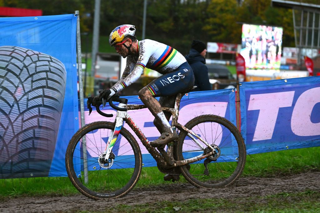OVERIJSE BELGIUM NOVEMBER 20 Thomas Pidcock of United Kingdom and Team INEOS Grenadiers competes during the 62nd UCI Cyclocross World Cup Druivencross Overijse 2022 Mens Elite CXWorldCup Overijse Cyclocross on November 20 2022 in Overijse Belgium Photo by Luc ClaessenGetty Images