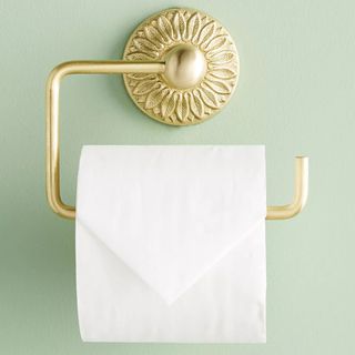 Floral Imprint Toilet Paper Holder