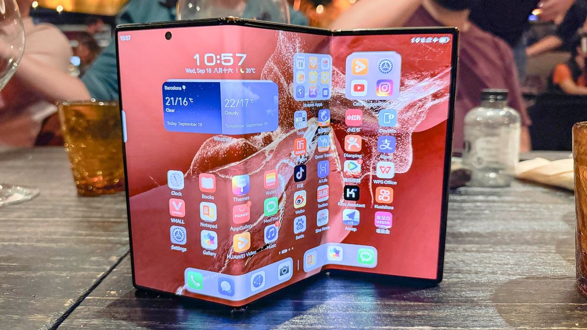 Huawei Mate XT Ultimate Design on table