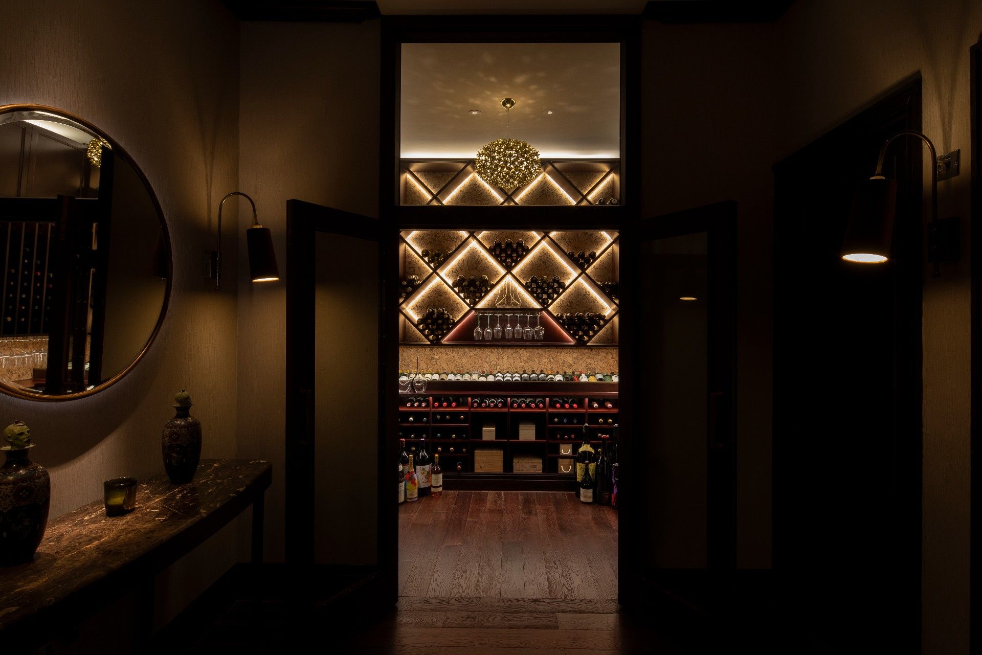 Jason Atherton home cellar