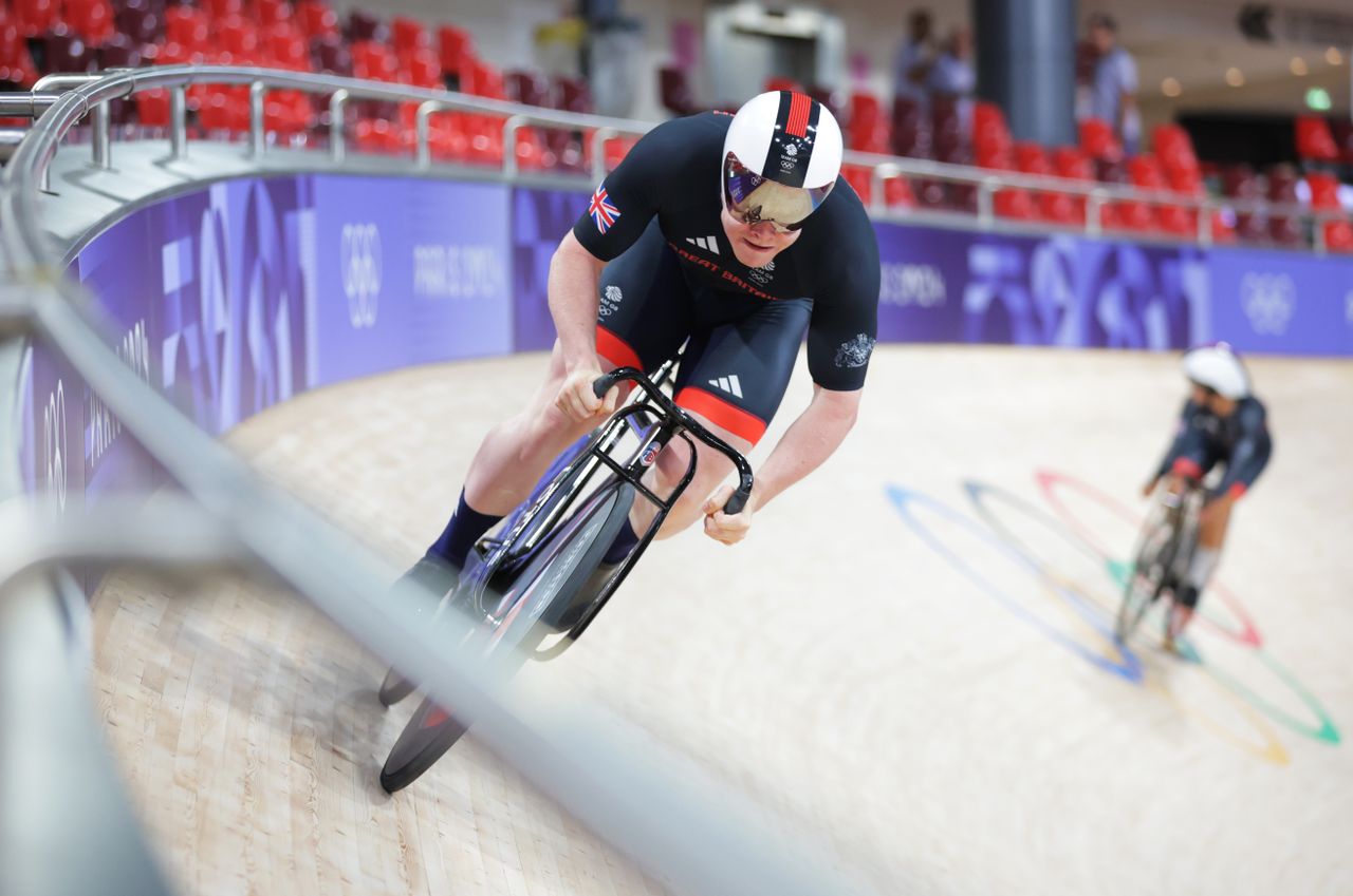 Jack Carlin doing a flying lap effort