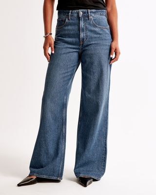 Abercrombie and Fitch, High Rise Wide Leg Jean