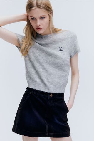 Fine-Knit T-Shirt