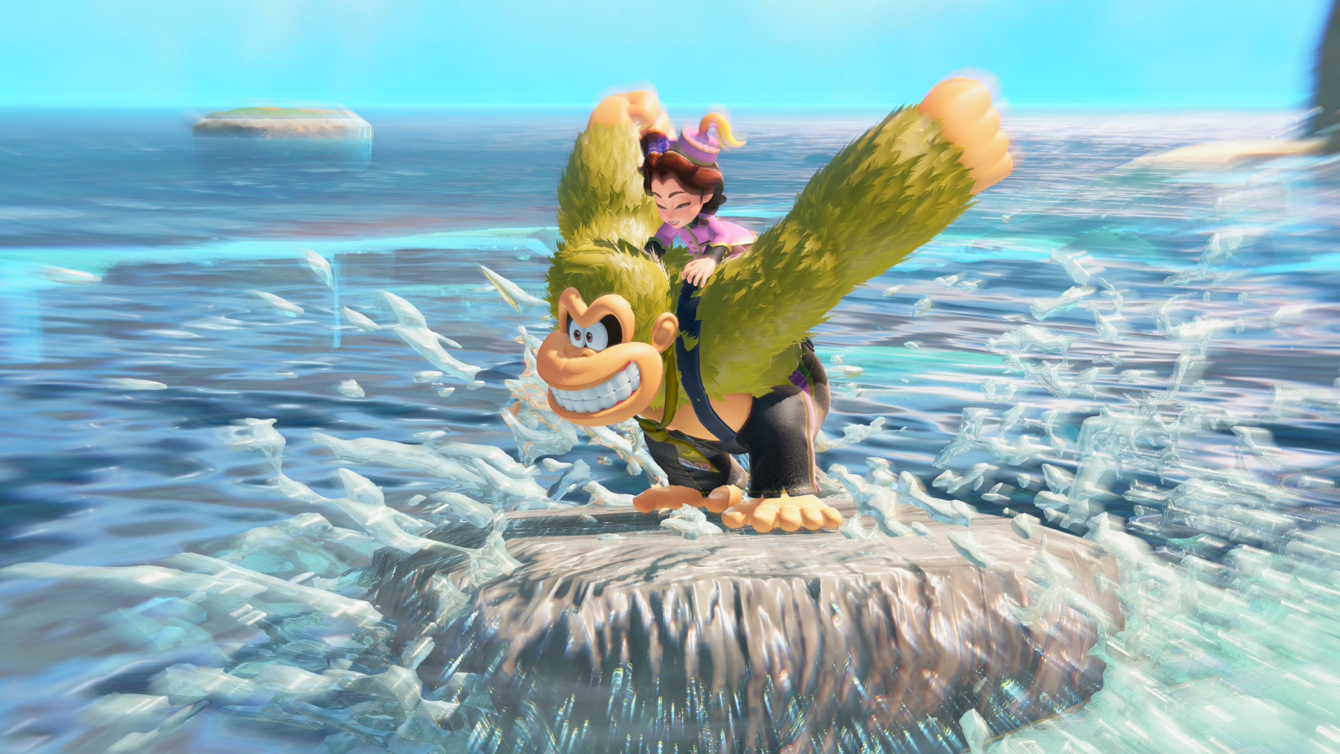 Donkey Kong Bananza review; colourful animated game characters