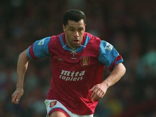 Paul McGrath playing for Aston Villa in 1993