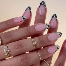 Polka dot french tips