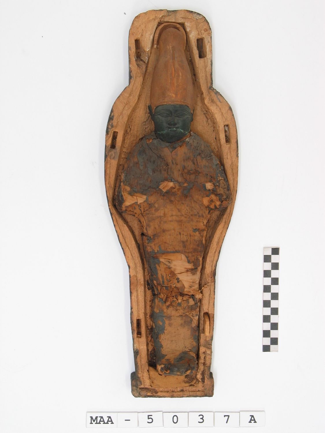 The "corn mummy" of the ancient Egyptian deity Osiris.