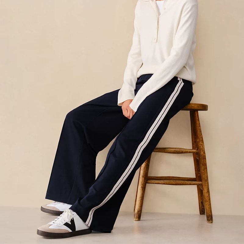 sporty side stripe trousers