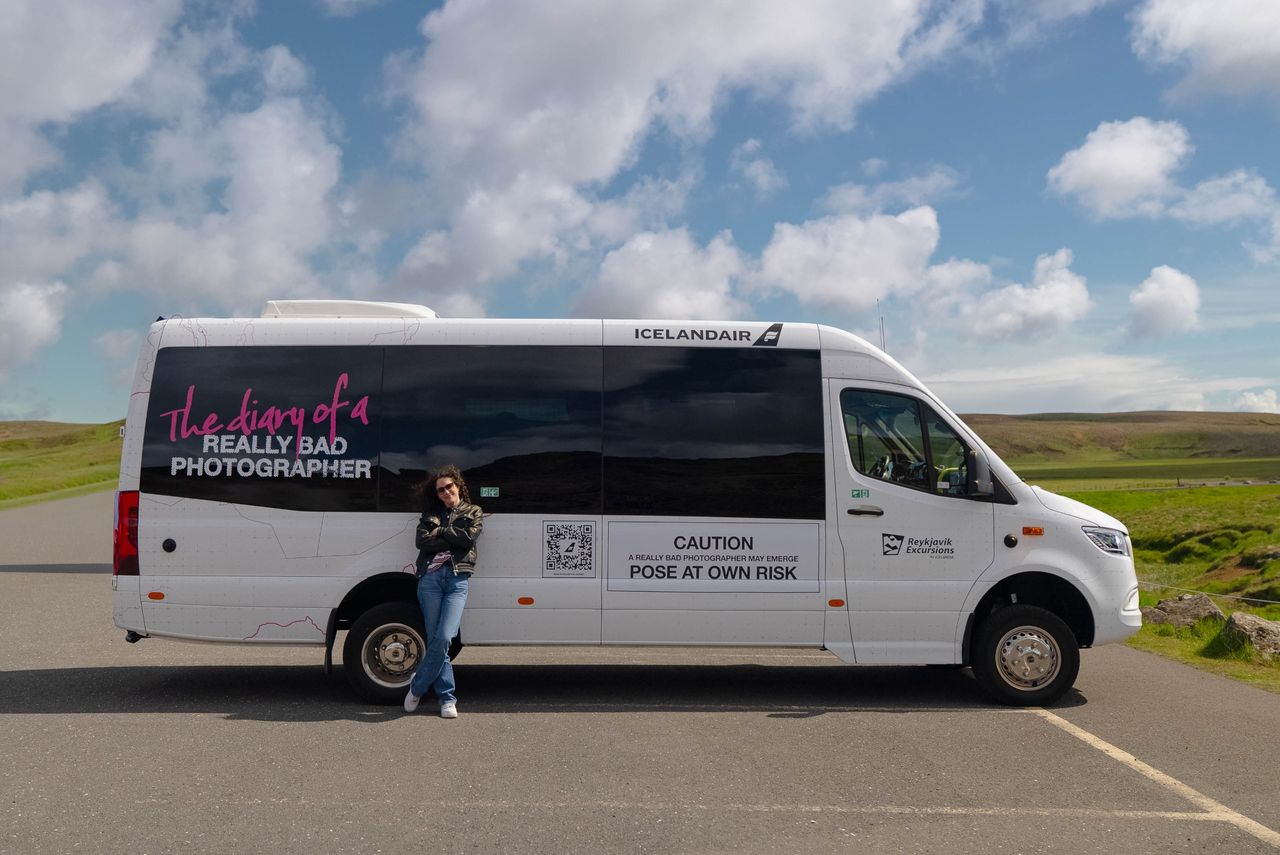 A photo from Icelandair's Really Bad Photographer competition, taken by the winner Blanche Mortemard
