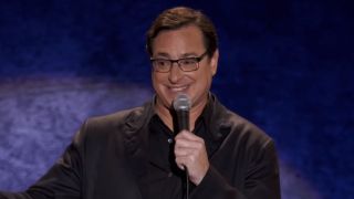 Bob Saget performing in Zero to Sixty stand-up special.