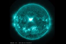 The sun unleashed an X-class solar flare &mdash; the most powerful type of solar eruption &mdash; on Sept. 10, 2014. This image of the Earth-directed flare was taken by NASA's Solar Dynamics Observatory.