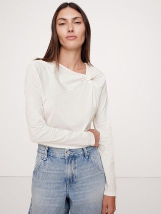 banana republic, Silky Cotton Twist T-Shirt