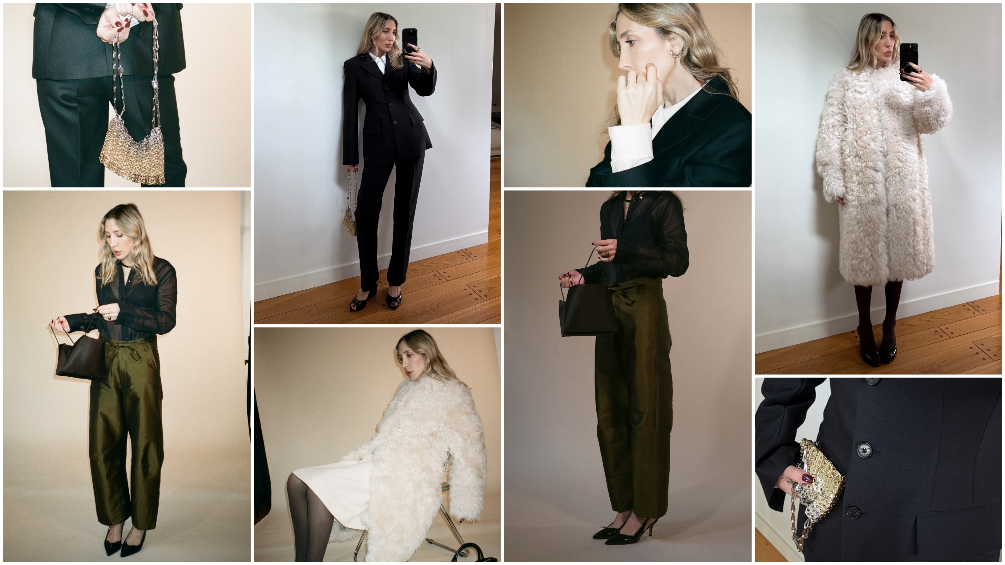 Angela Fink wearing holiday outfits 