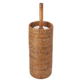 Rattan loo roll holder