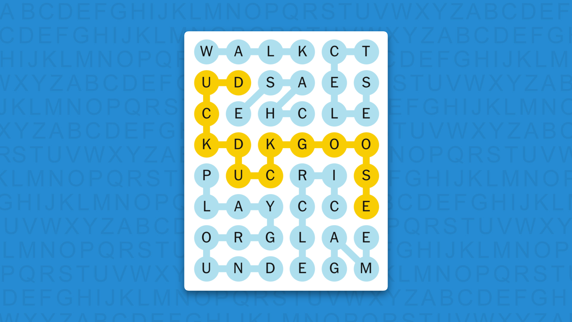 NYT Strands answers for game 961 on a blue background