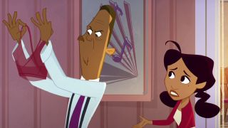Penny and her father in The Proud Family: Louder and Prouder.