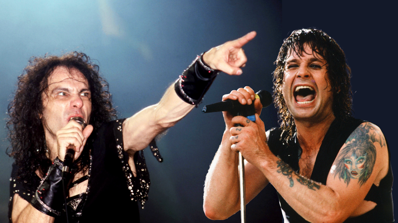 A comp of a pic of Ozzy and Dio