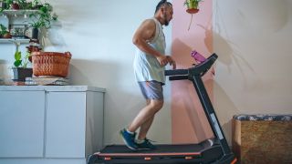 Man on treadmill