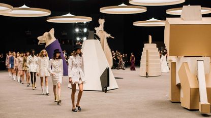 Chanel runway finale at haute couture week S/S 2023