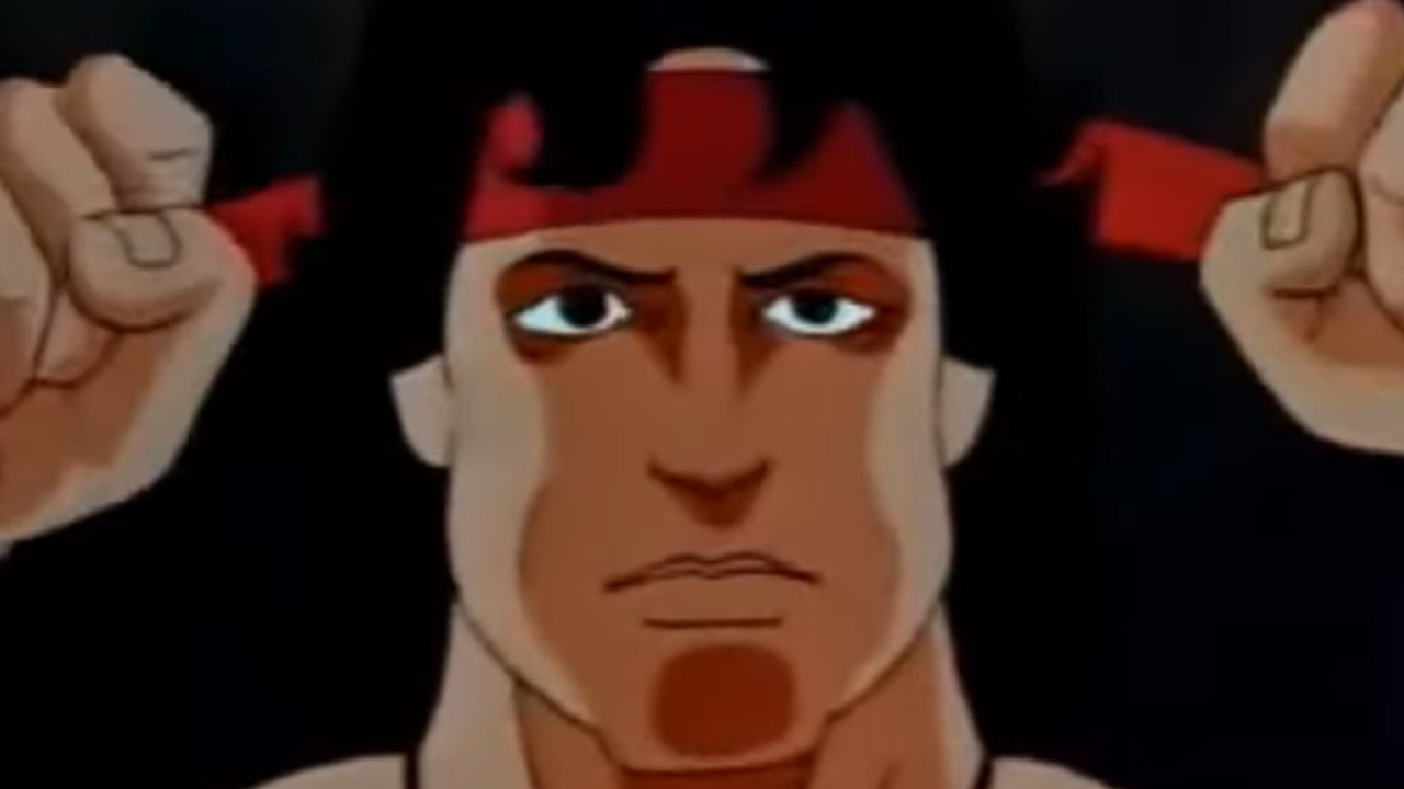 An animated Rambo in Rambo: The Force of Freedom