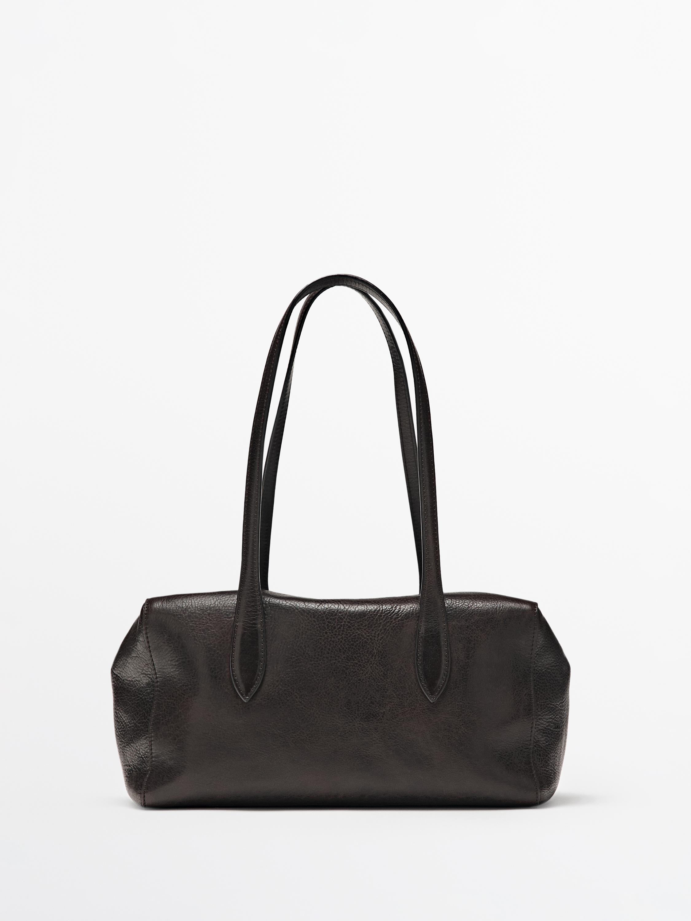 Massimo Dutti, Nappa Leather West Satchel Bag