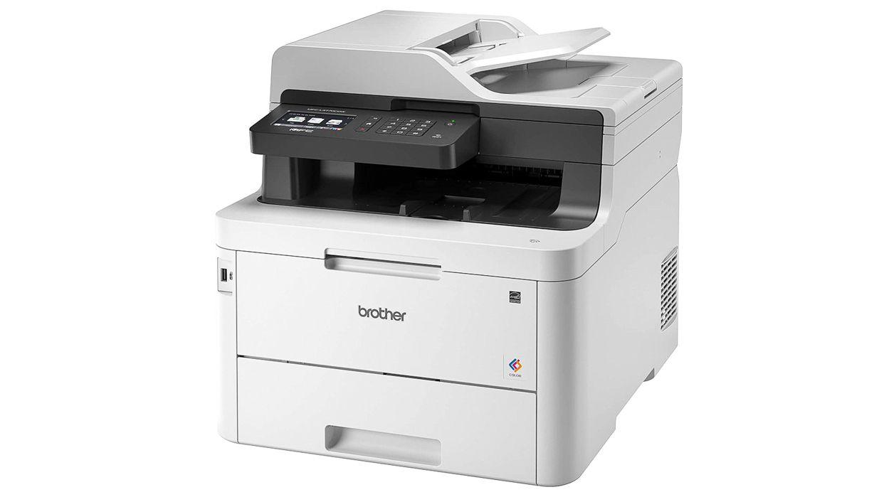 Product shot of the Brother MFC-L3770CDW, one of the best all-in-one printers