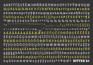 Best free fonts: Sample of Bitter