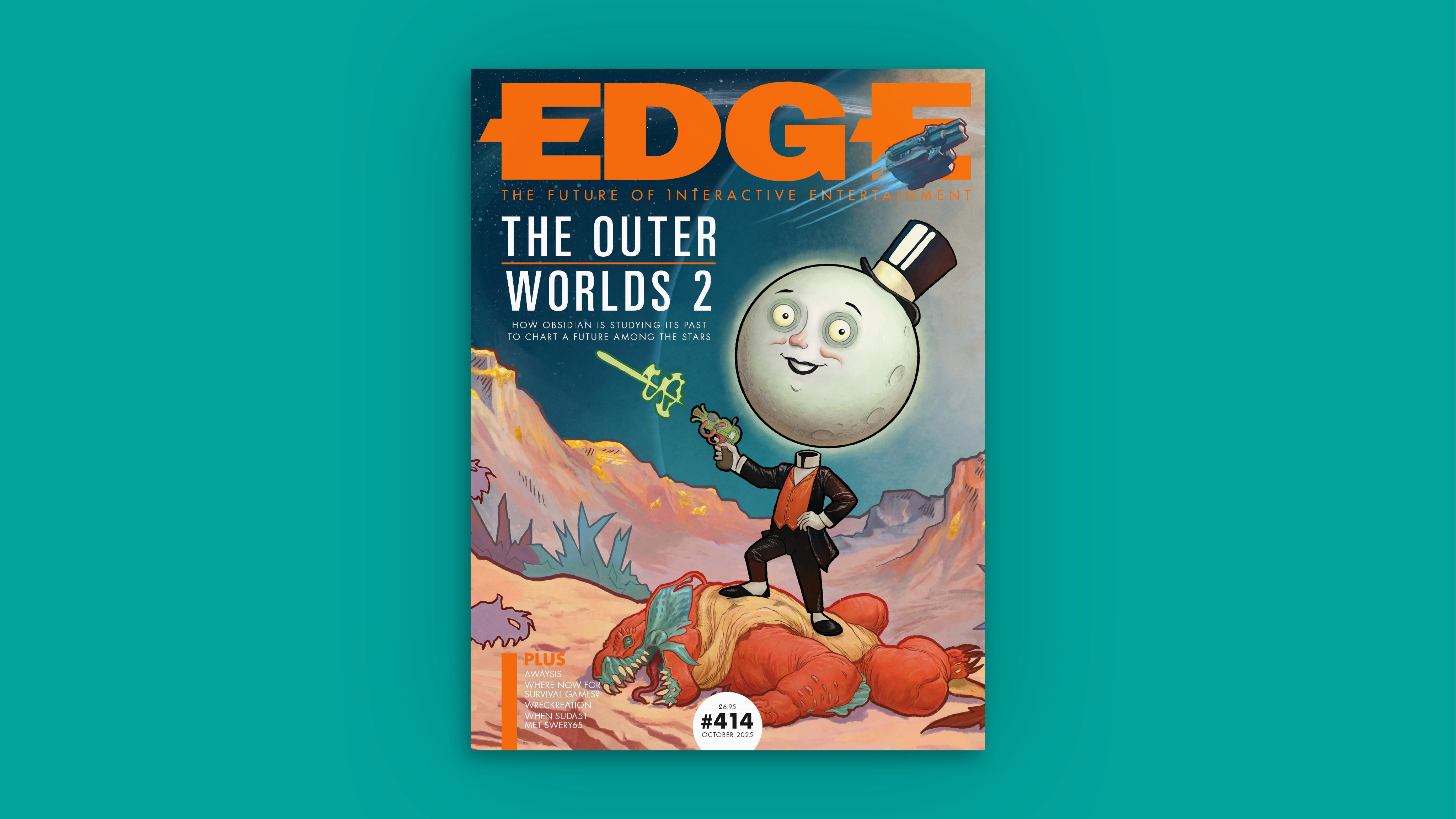 Edge Magazine issue 414, with cover showing The Outer Worlds 2