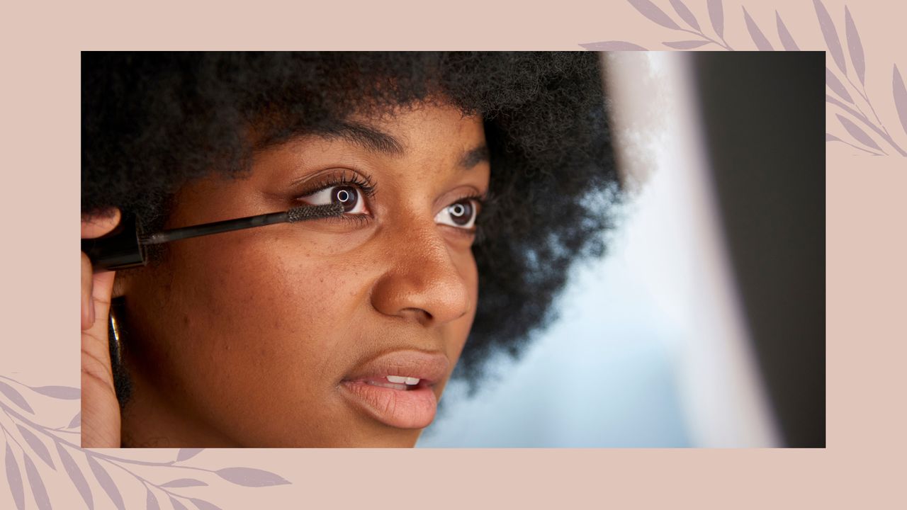 close up of woman applying mascara following mascara tips