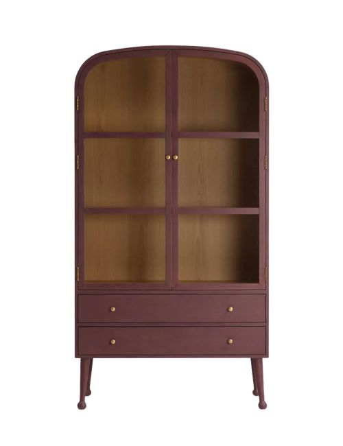 Moretti Oak Curio Cabinet