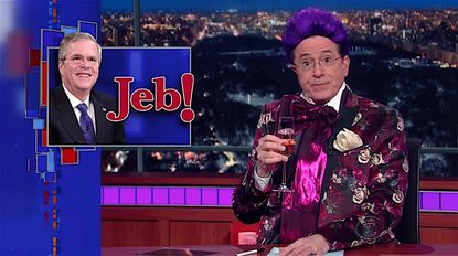 Stephen Colbert bids a Hunger Games farewell to Jeb!