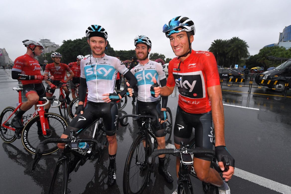Happy faces in the Team Sky camp