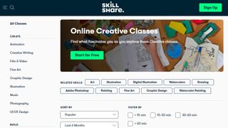 SkillShare Word course website screenshot