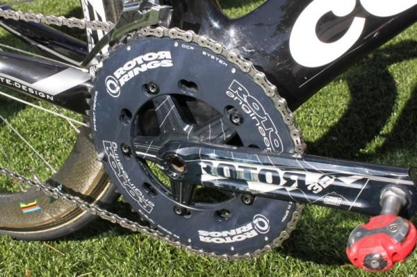 The shaping on the new Pro Q rings is quite subtle, but said to still give advantage to a rider's power stroke.