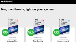 Website screenshot for Bitdefender Ransomware Protection