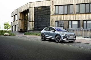 Audi Q4 e-tron on the road