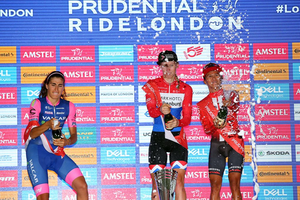 The RideLondon Classique podium